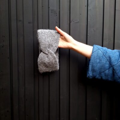 Twist Headband Grey