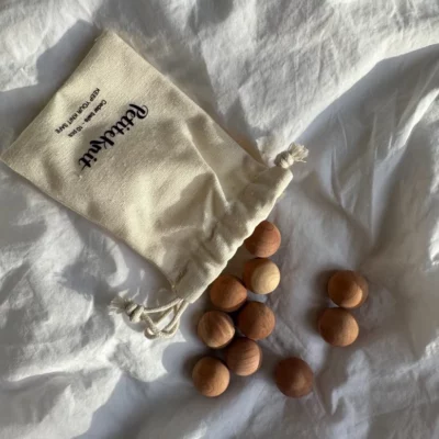 Ceder wood balls - PetiteKnit